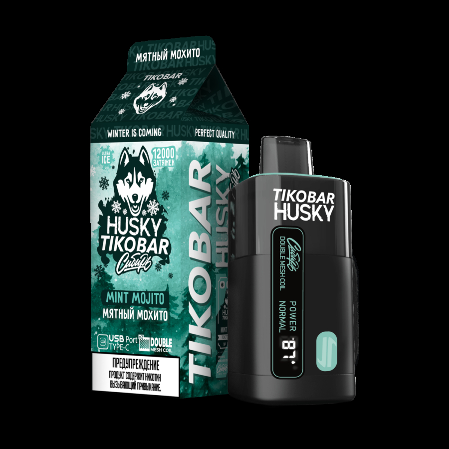 Электронка Tikobar Husky Сибирь Мятный Мохито 12000 Затяжек
