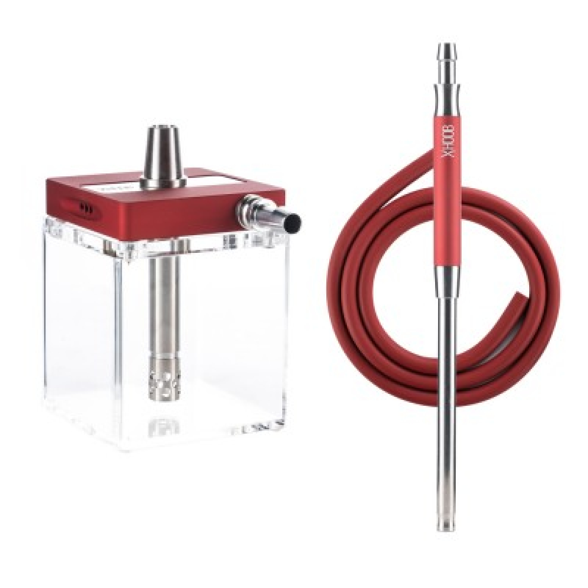 Кальян Hoob Subatom Wine Red Stainless Steel