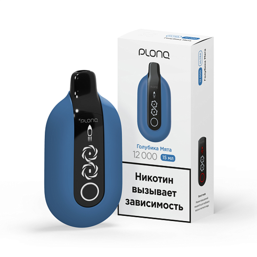Электронка Plonq Ultra 12000 Голубика Мята
