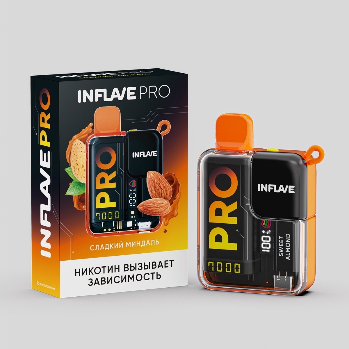 Электронка Inflave Pro Сладкий Мендаль (7000 Затяжек)