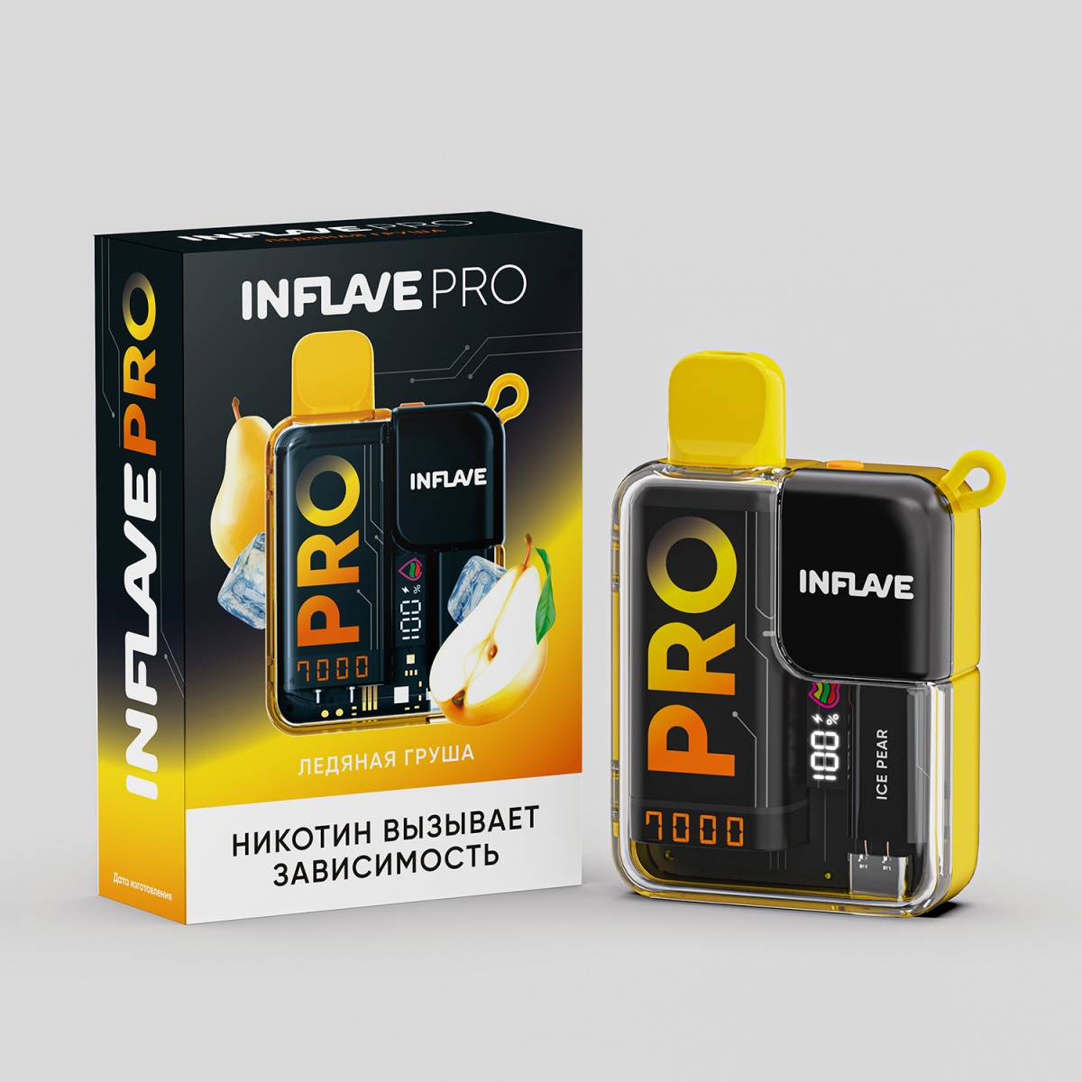 Электронка Inflave Pro Ледяная Груша (7000 Затяжек)