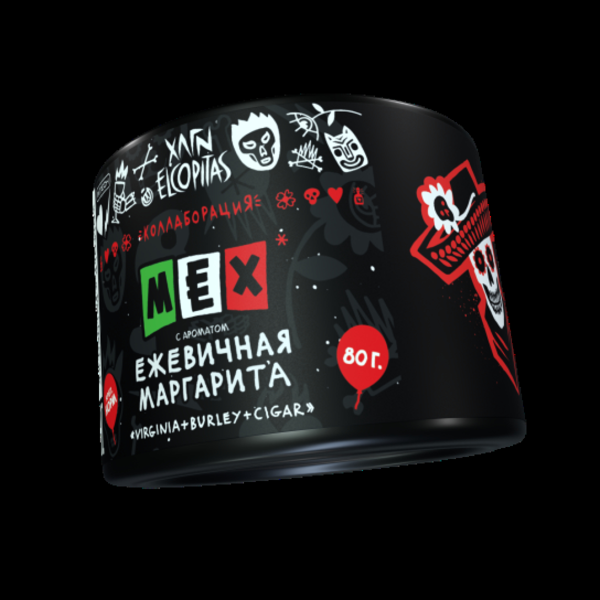 Табак  Хулиган Mex (Ежевичная Маргарита)  80 грамм