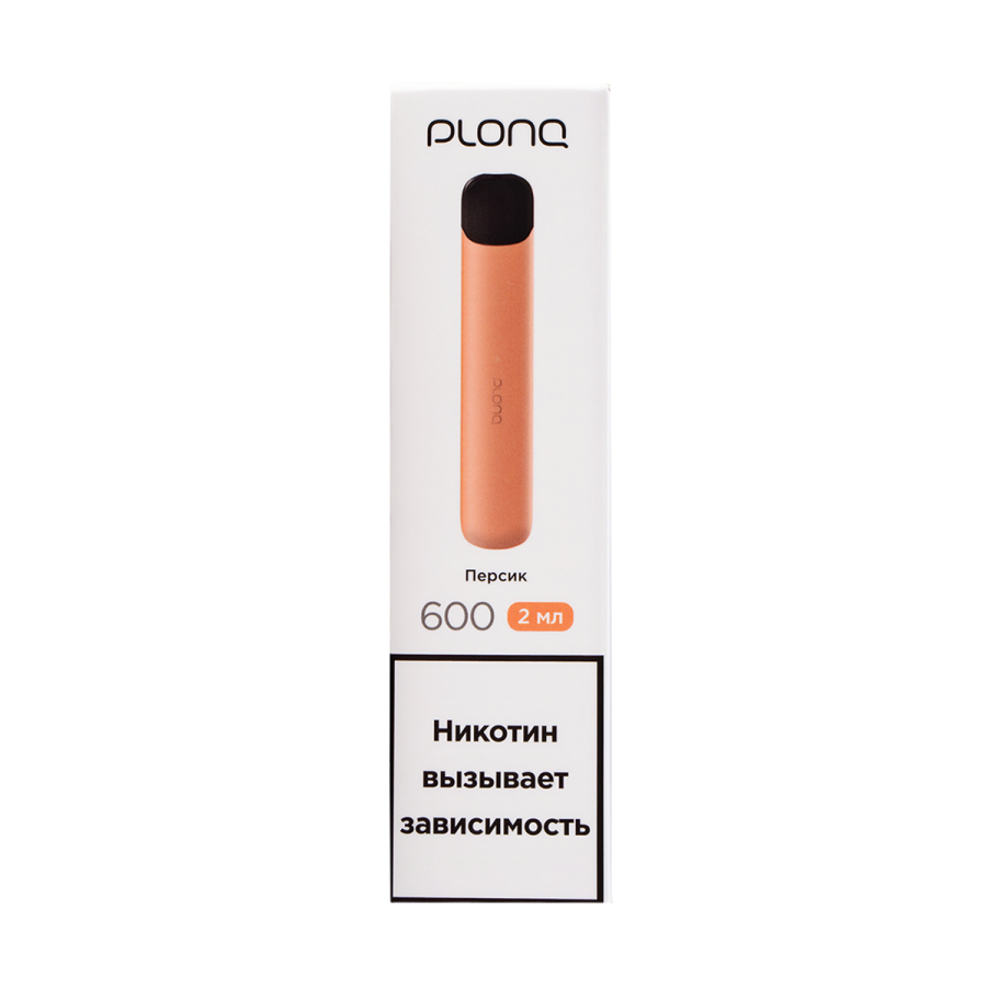 Электронка Plonq Alpha Персик (600 Затяжек) 20 Мг