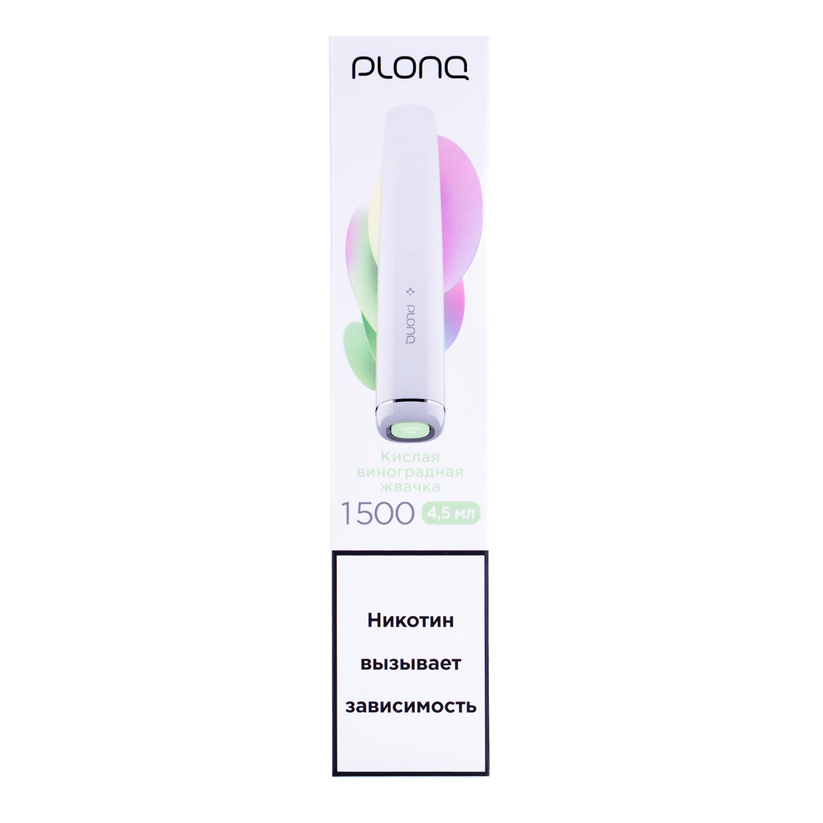 Электронка Plonq Plus Виноградная Жвачка (1500 Затяжек) 20 Мг
