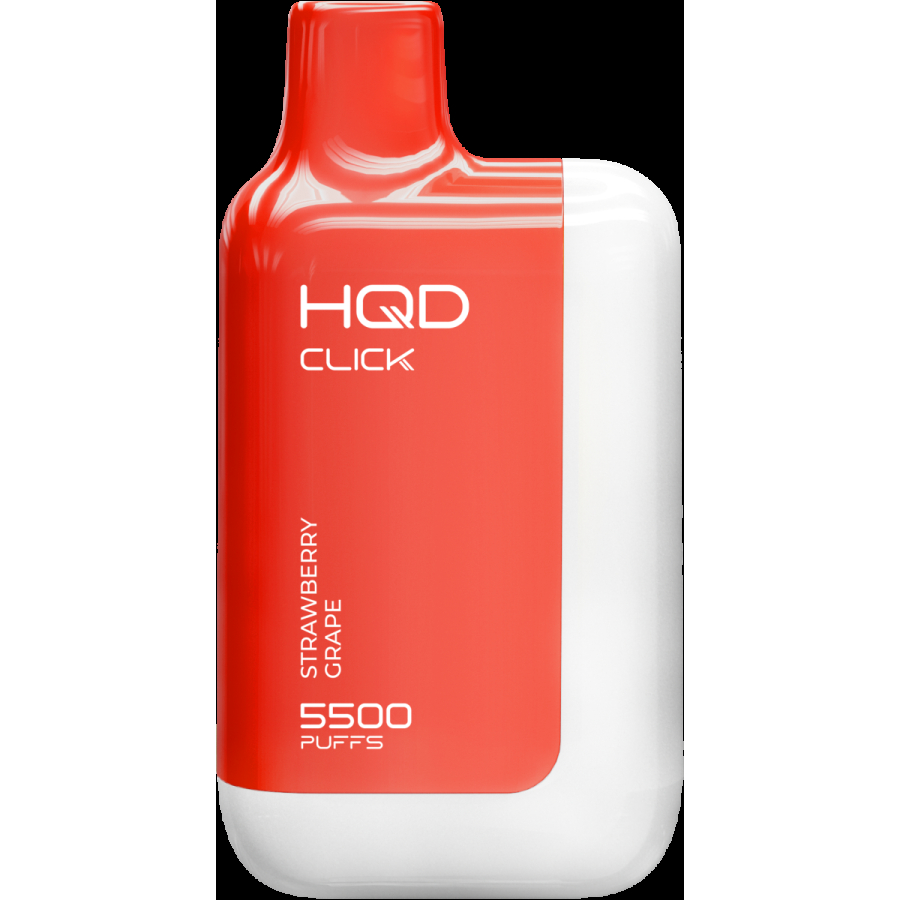POD-система Hqd Click Устройство + Картридж Клубника Виноград (5500 Затяжек)