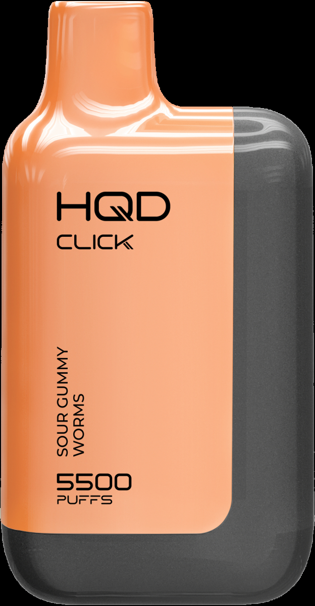 POD-система Hqd Click Устройство + Картридж Кислые Мармеладные Червячки (5500 Затяжек)