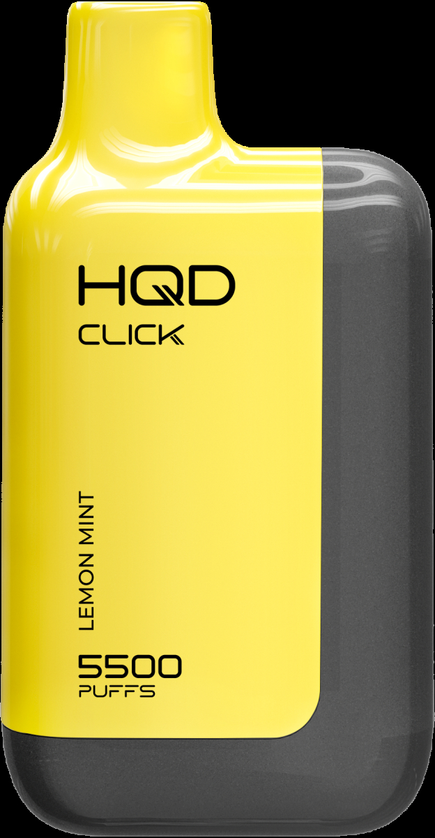 POD-система Hqd Click Устройство + Картридж Лимон Мята (5500 Затяжек)