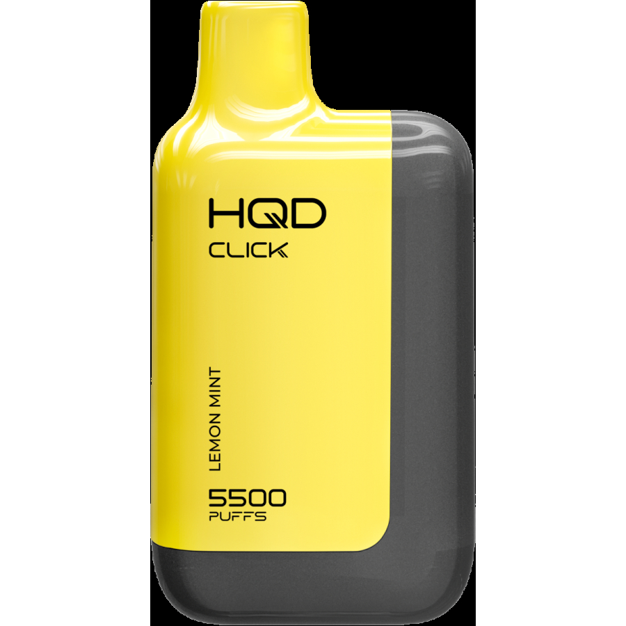 POD-система Hqd Click Устройство + Картридж Лимон Мята (5500 Затяжек)