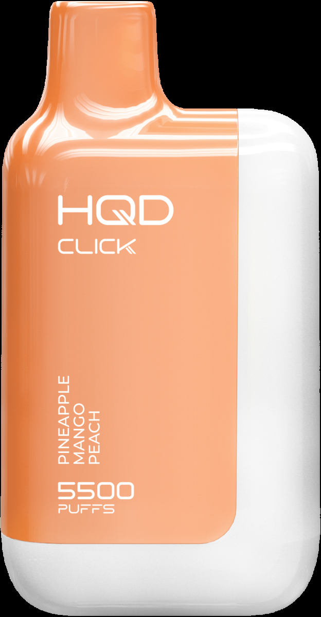 POD-система Hqd Click Устройство + Картридж Ананас Манго Персик (5500 Затяжек)