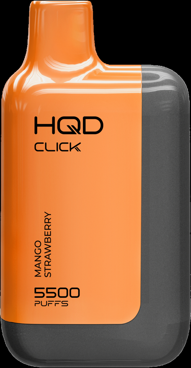 POD-система Hqd Click Устройство + Картридж Манго Клубника (5500 Затяжек)