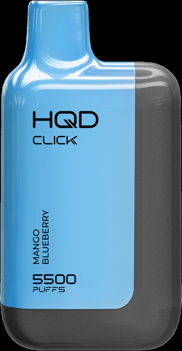 POD-система Hqd Click Устройство + Картридж Манго Черника (5500 Затяжек)