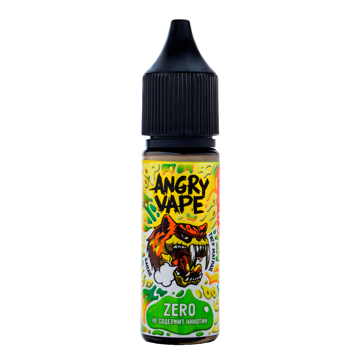 Жидкость Angry Vape Zero Тигр Матрац 30 Мл