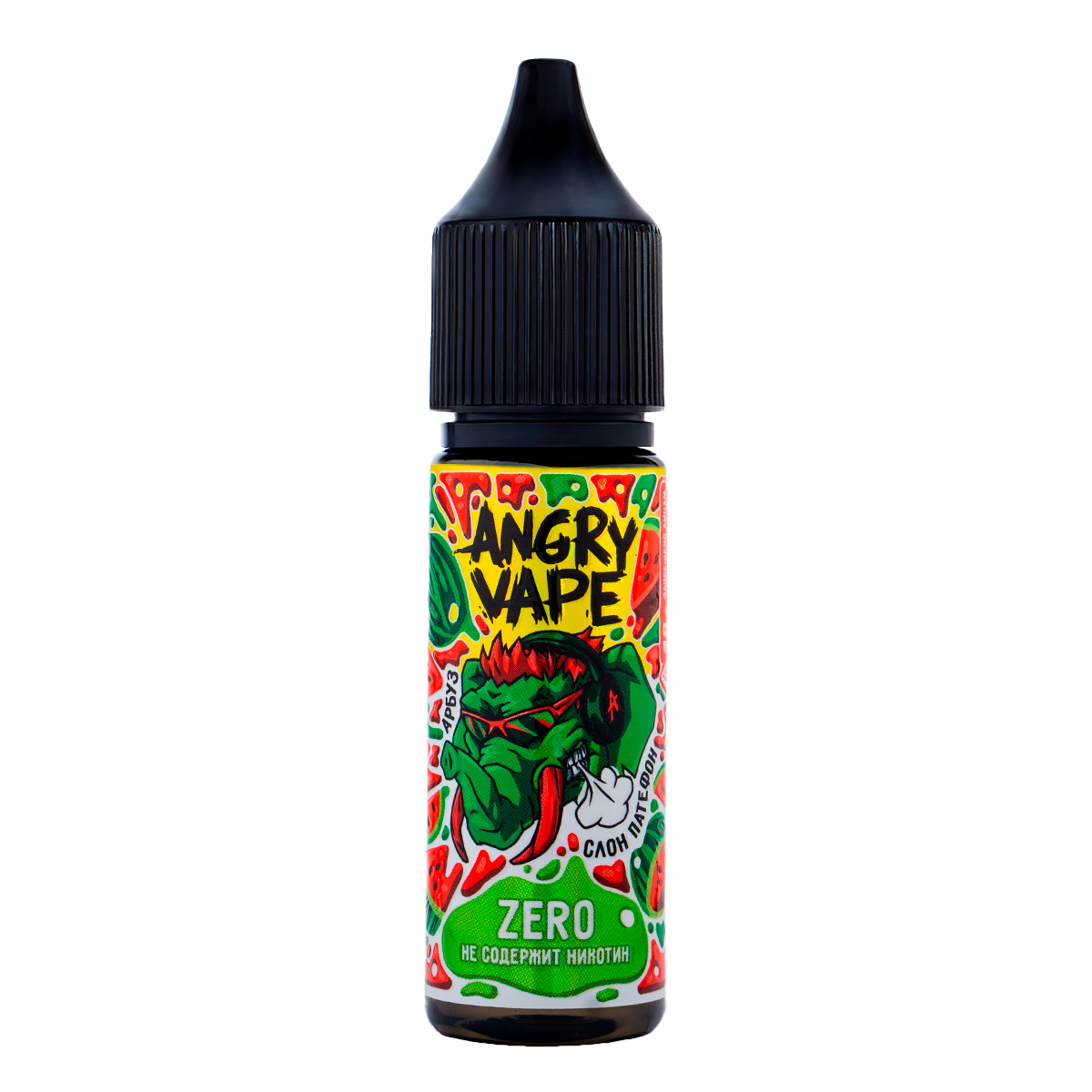 Жидкость Angry Vape Zero Слон Патефон 30 Мл