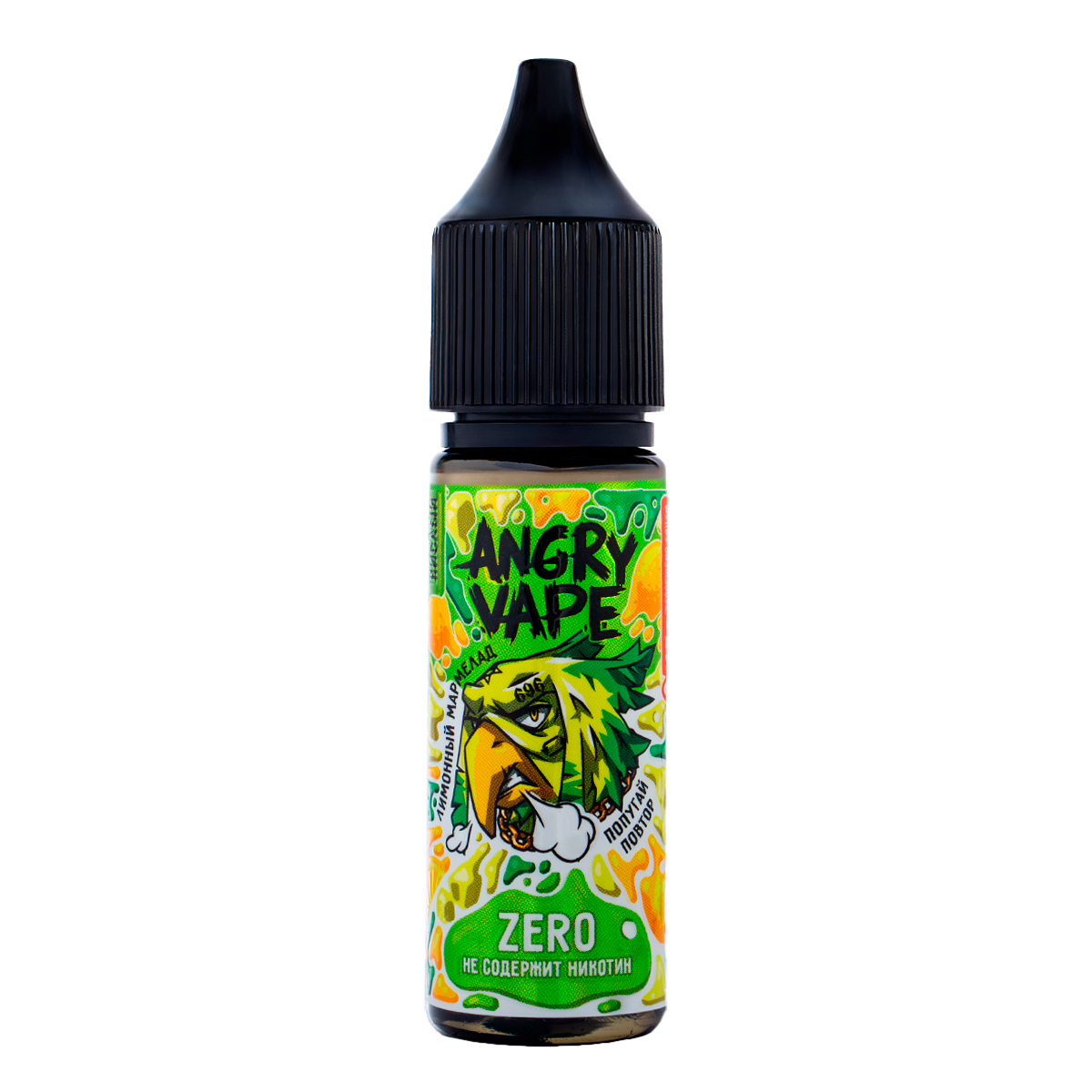 Жидкость Angry Vape Zero Попугай Повтор 30 Мл
