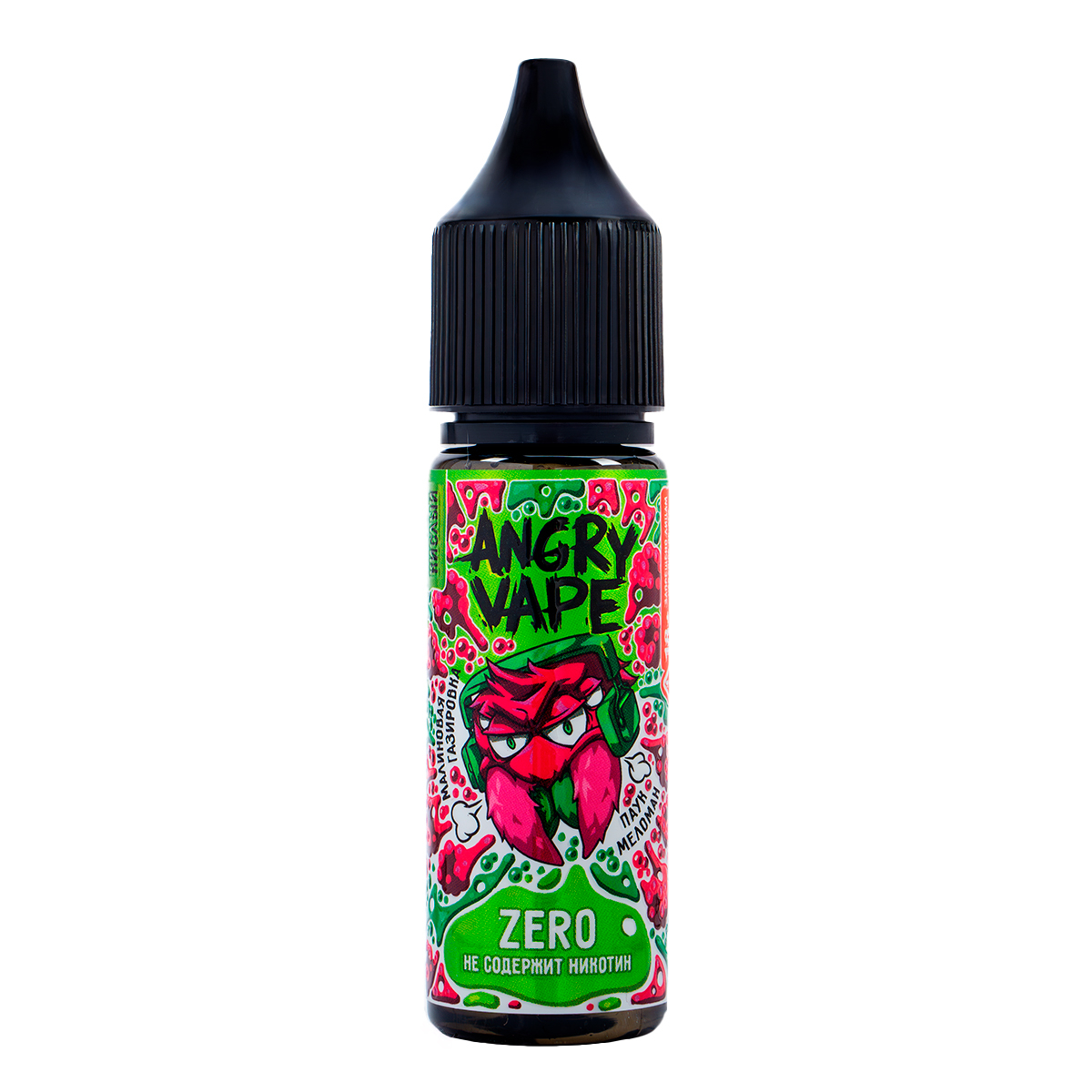 Жидкость Angry Vape Zero Паук Меломан 30 Мл