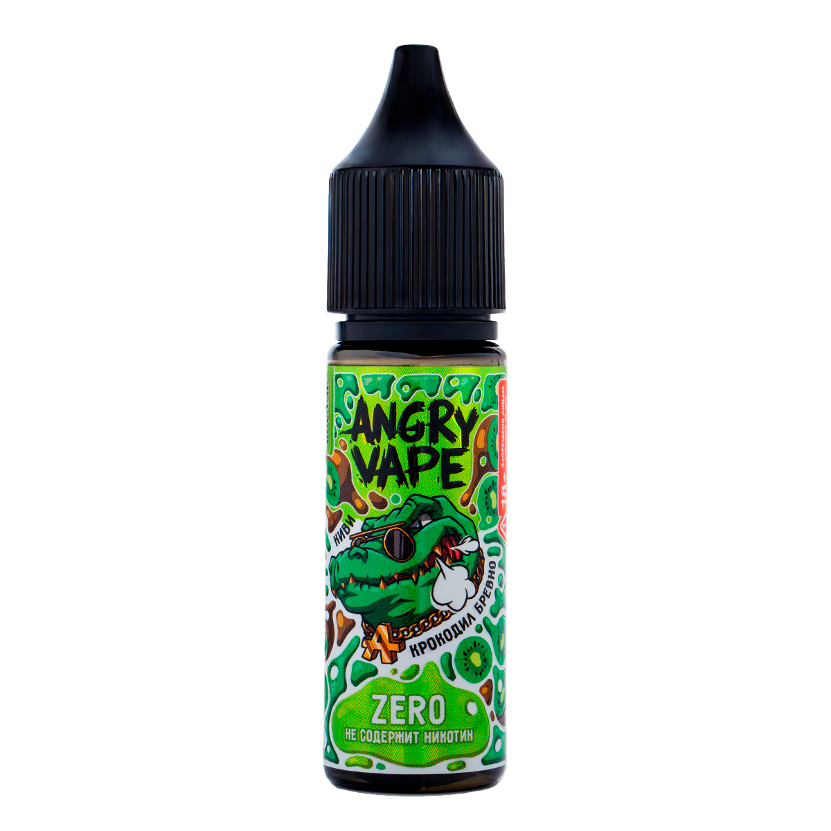 Жидкость Angry Vape Zero Крокодил Бревно 30 Мл