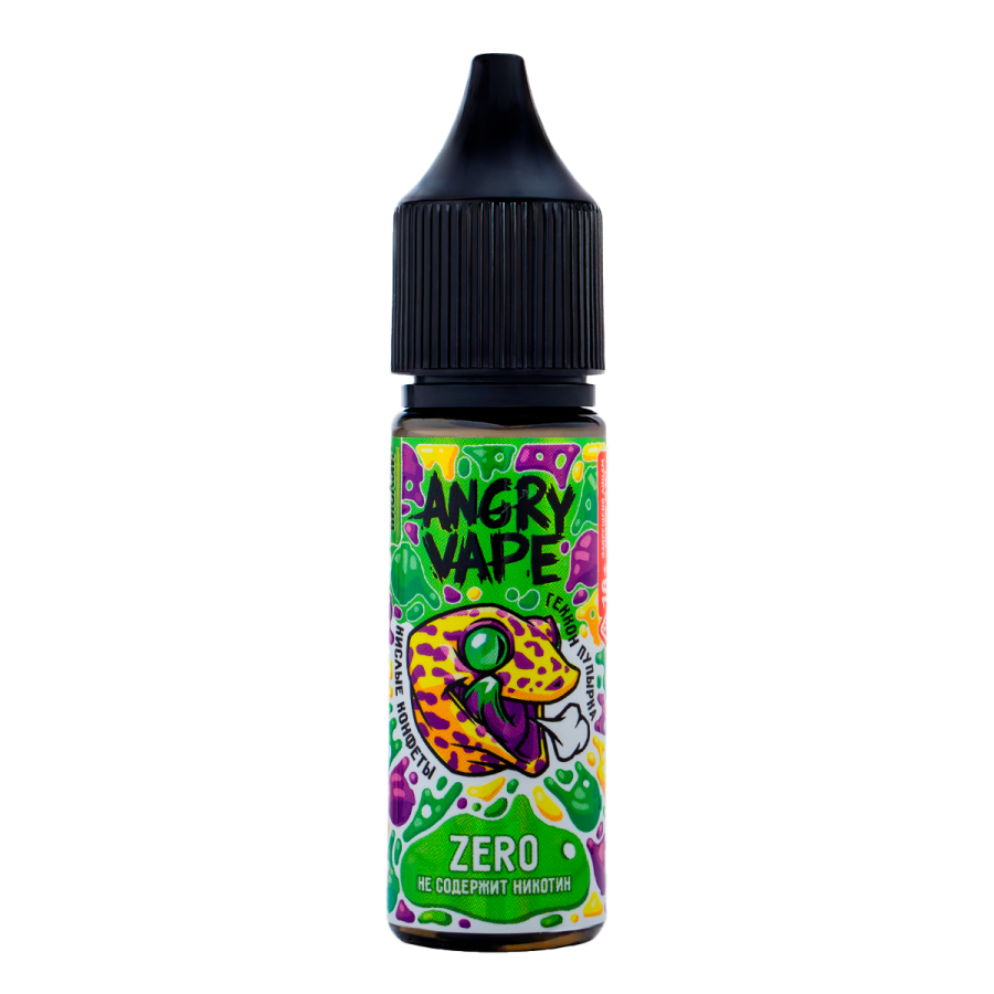 Жидкость Angry Vape Zero Геккон Пупырка 30 Мл