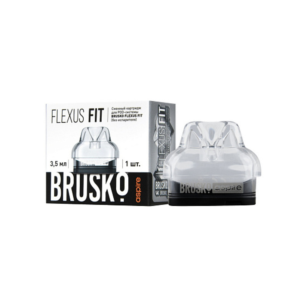 Сменный Картридж Brusko Flexus Fit (Белый) 3,5 Мл, Упак. 1 Шт