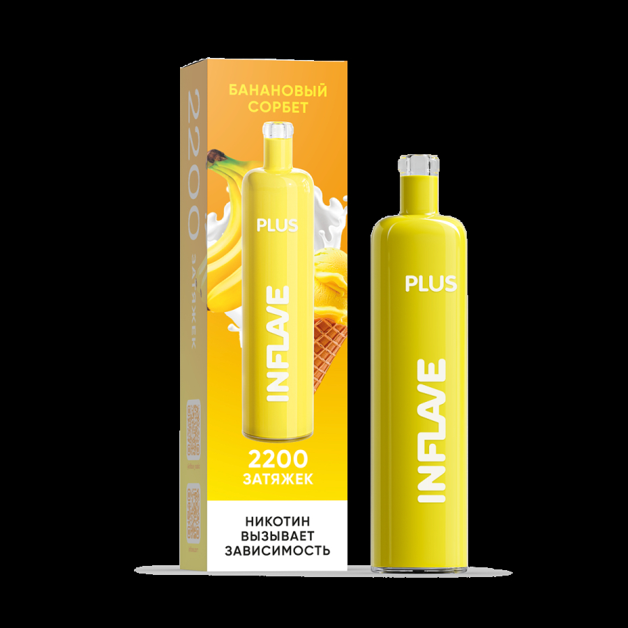 ЭСДН Inflave Plus Банановый Сорбет 2200 затяжек