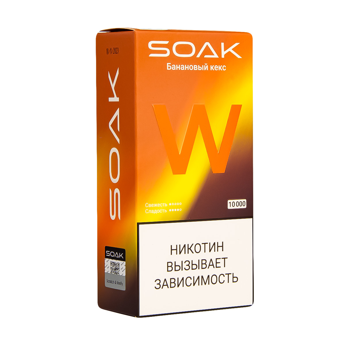 Электронная сигарета Soak W Банановый Кекс 10000