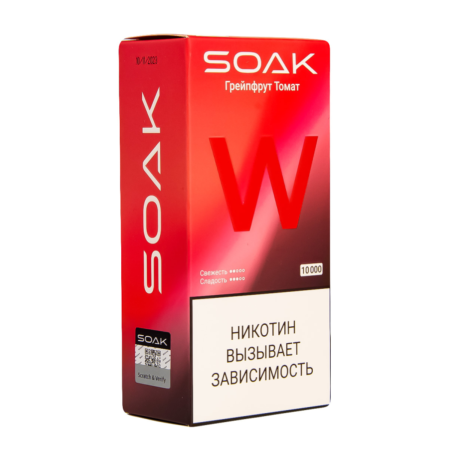 Электронная сигарета Soak W Грейпфрут Томат 10000