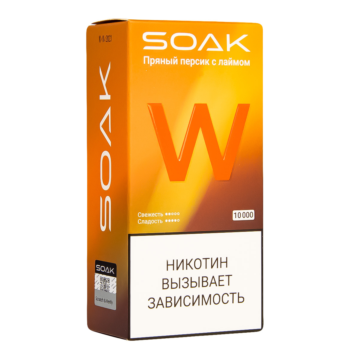 Электронная сигарета Soak W Пряный Персик С Лаймом 10000