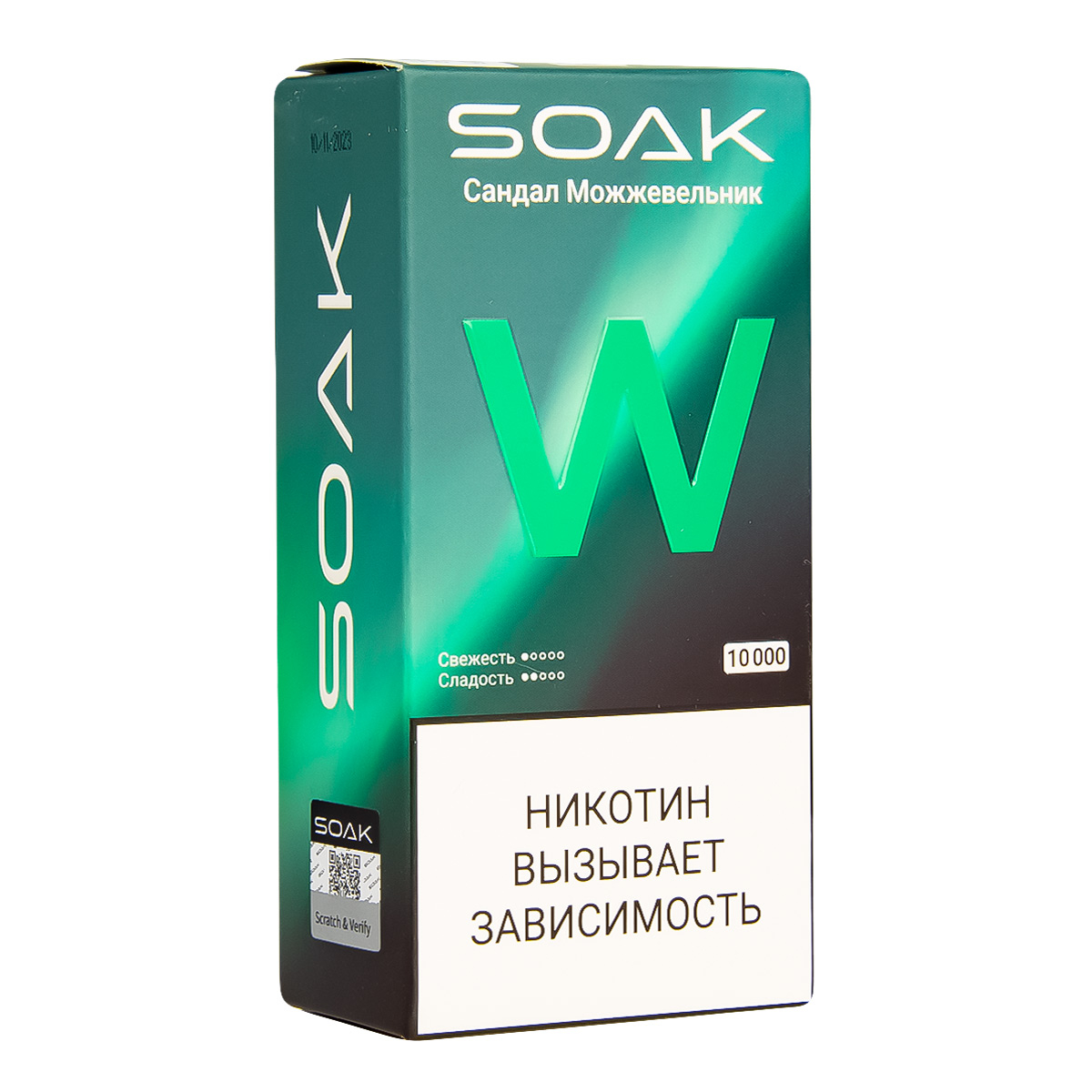 Электронная сигарета Soak W Сандал Можжевельник 10000