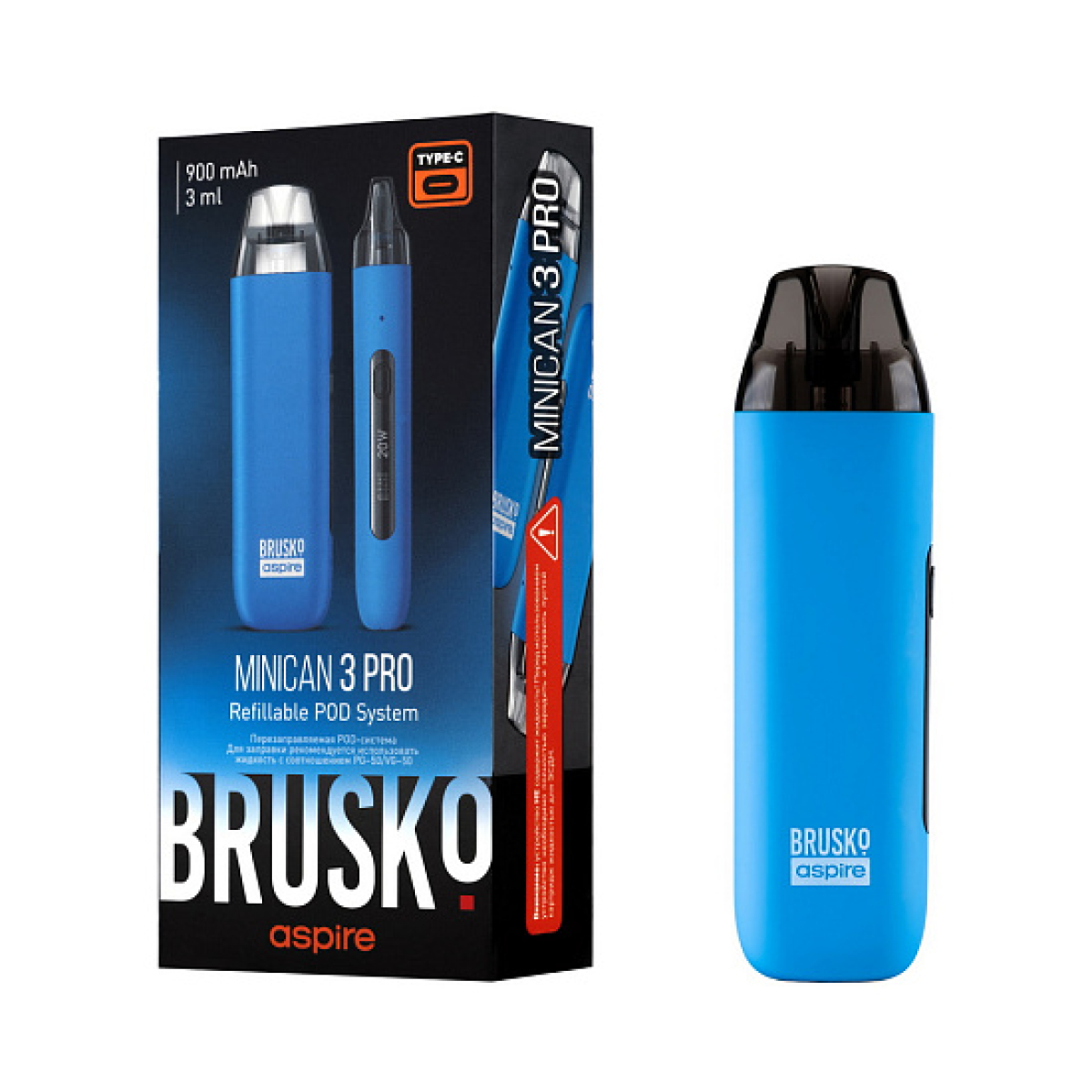 POD-система Brusko Minican 3 Pro синий