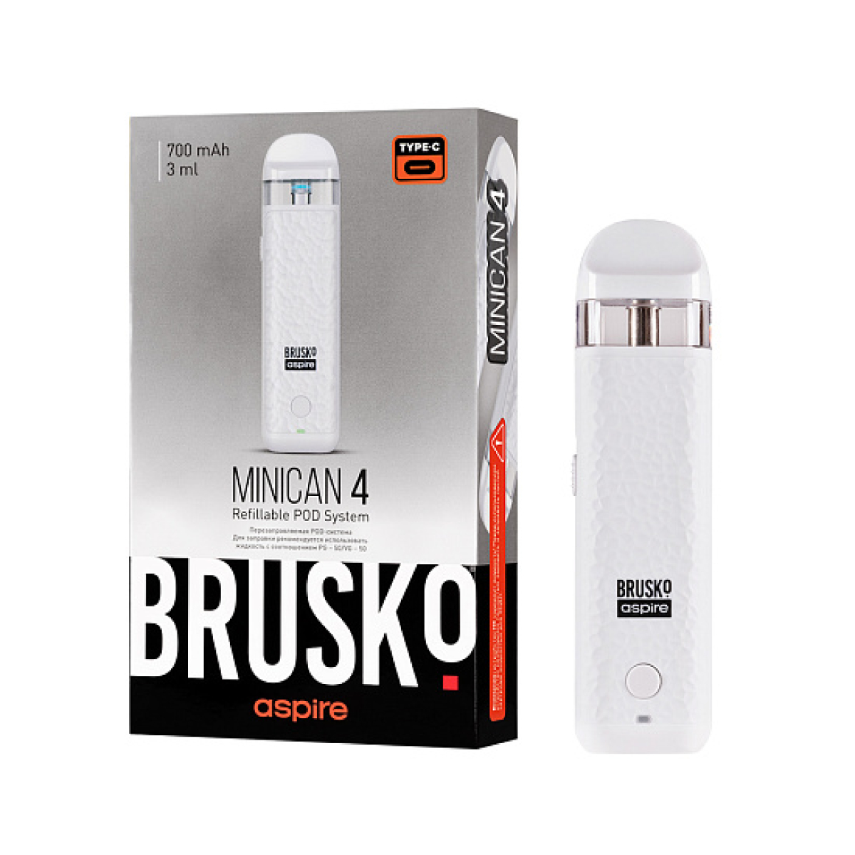 POD-система Brusko Minican 4 Белый