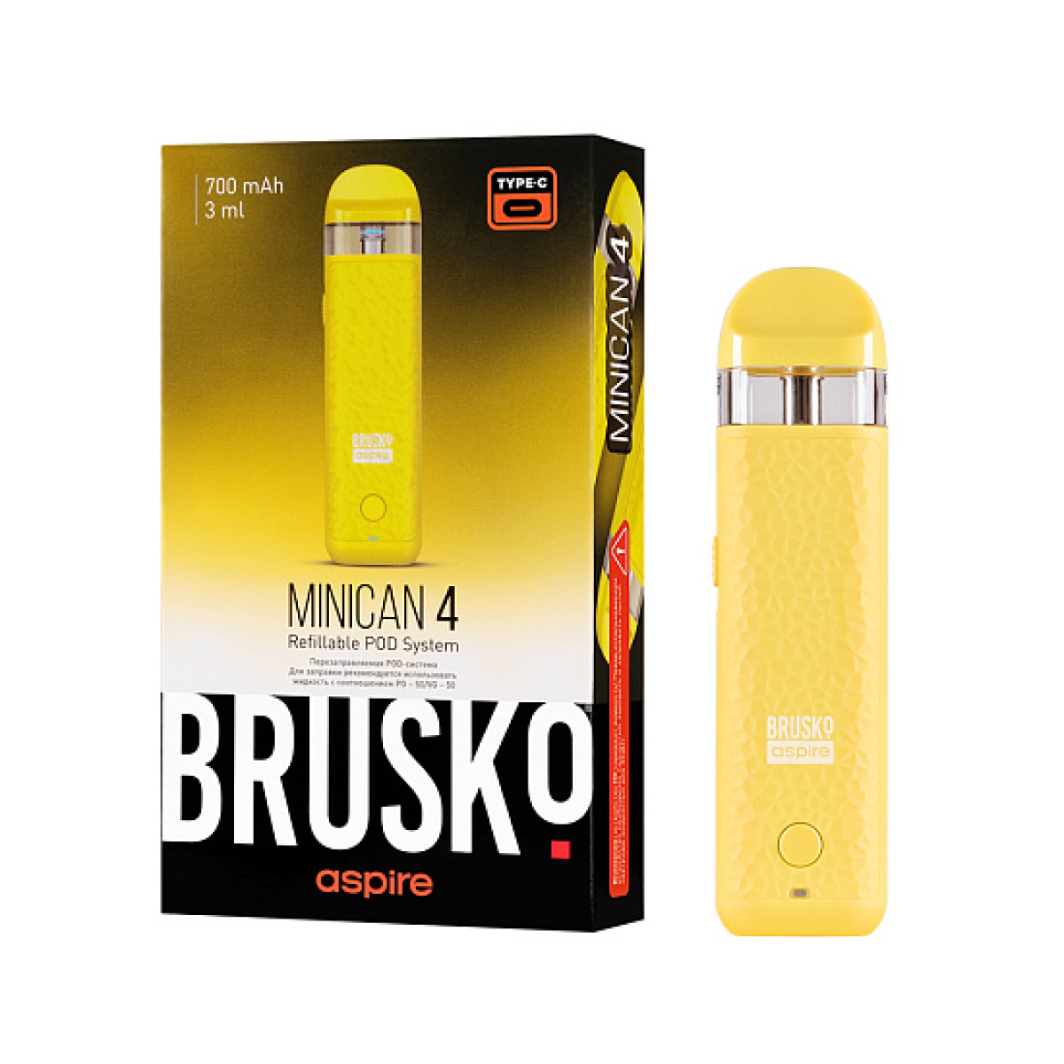 POD-система Brusko Minican 4 Желтый