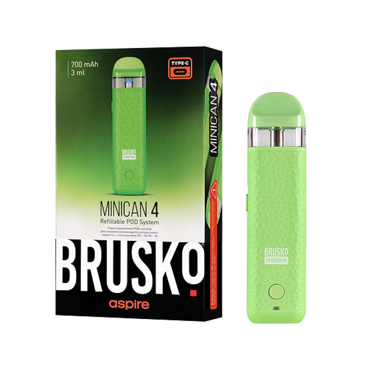 POD-система Brusko Minican 4 Зелёный