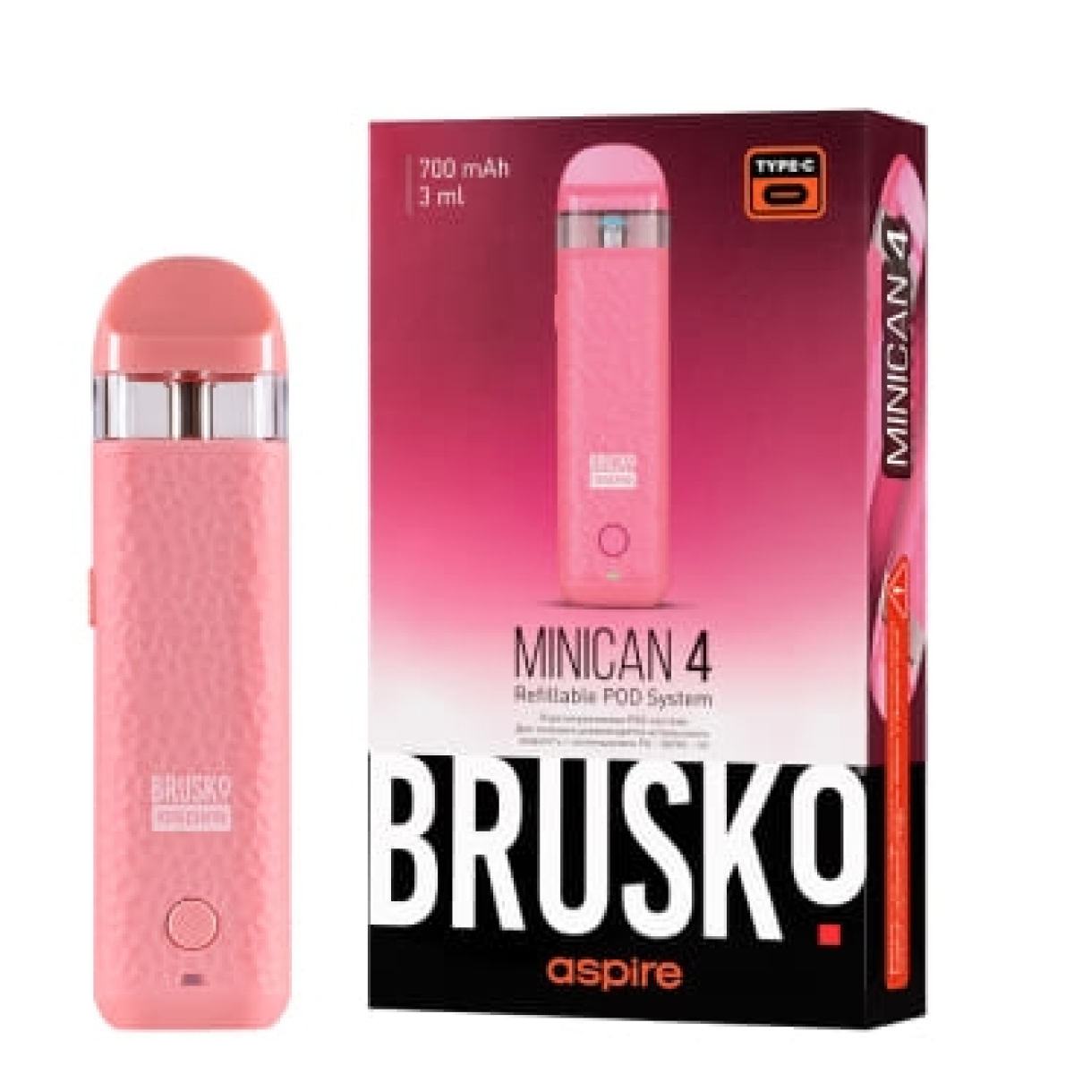 POD-система Brusko Minican 4 Розовый