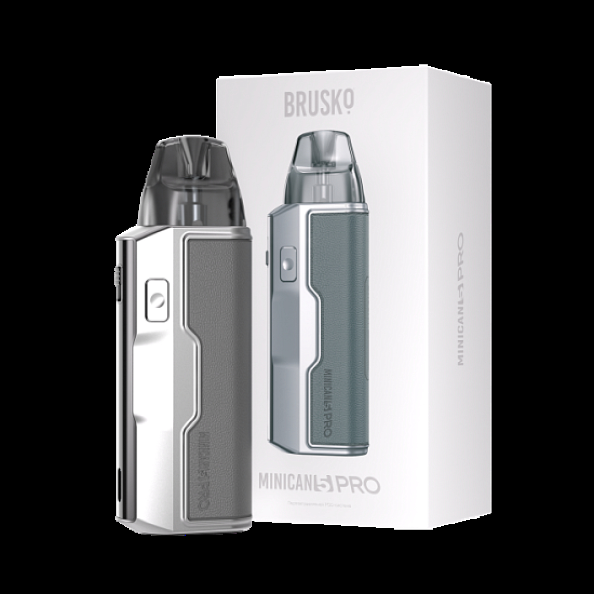 POD-система Brusko Minican 5 Pro Metallic Grey Красный,серый