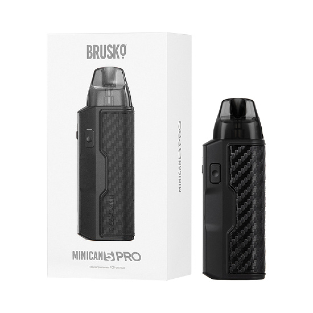 POD-система Brusko Minican 5 Pro Black Carbon Красный, черный