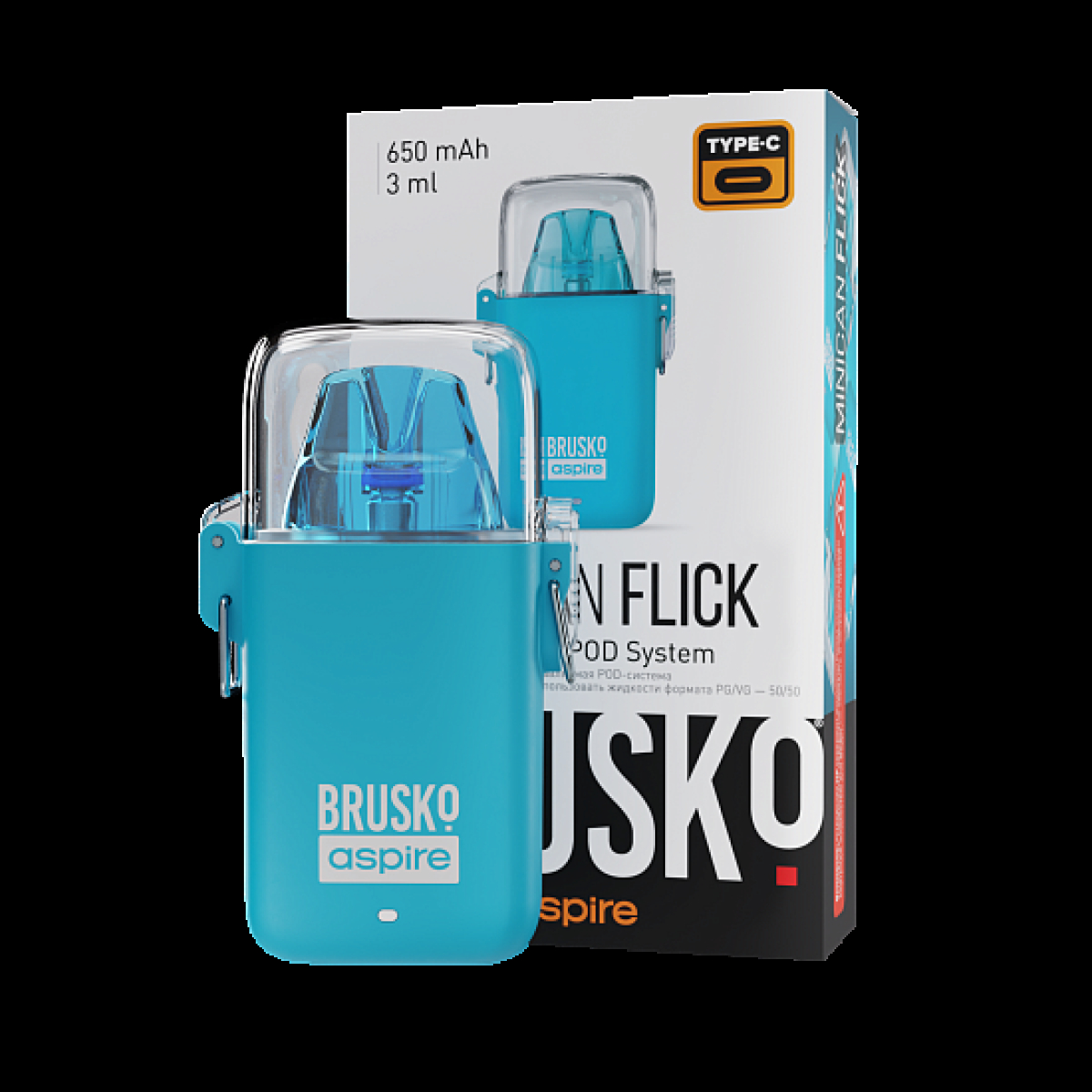 POD-система Brusko Minican Flick Голубой