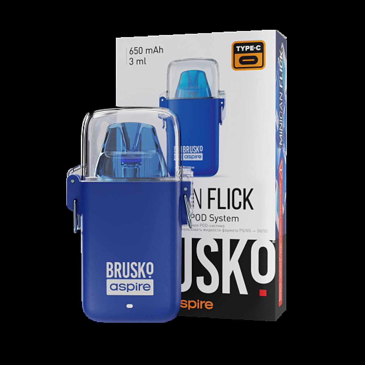 POD-система Brusko Minican Flick Синий