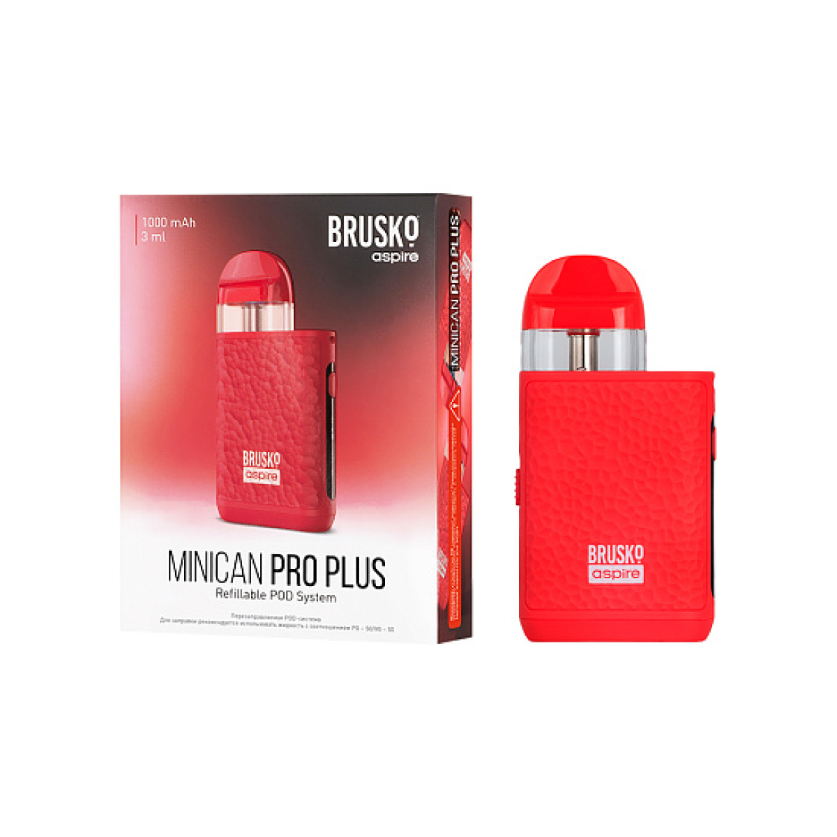 POD-система Brusko Minican Pro Plus Красный
