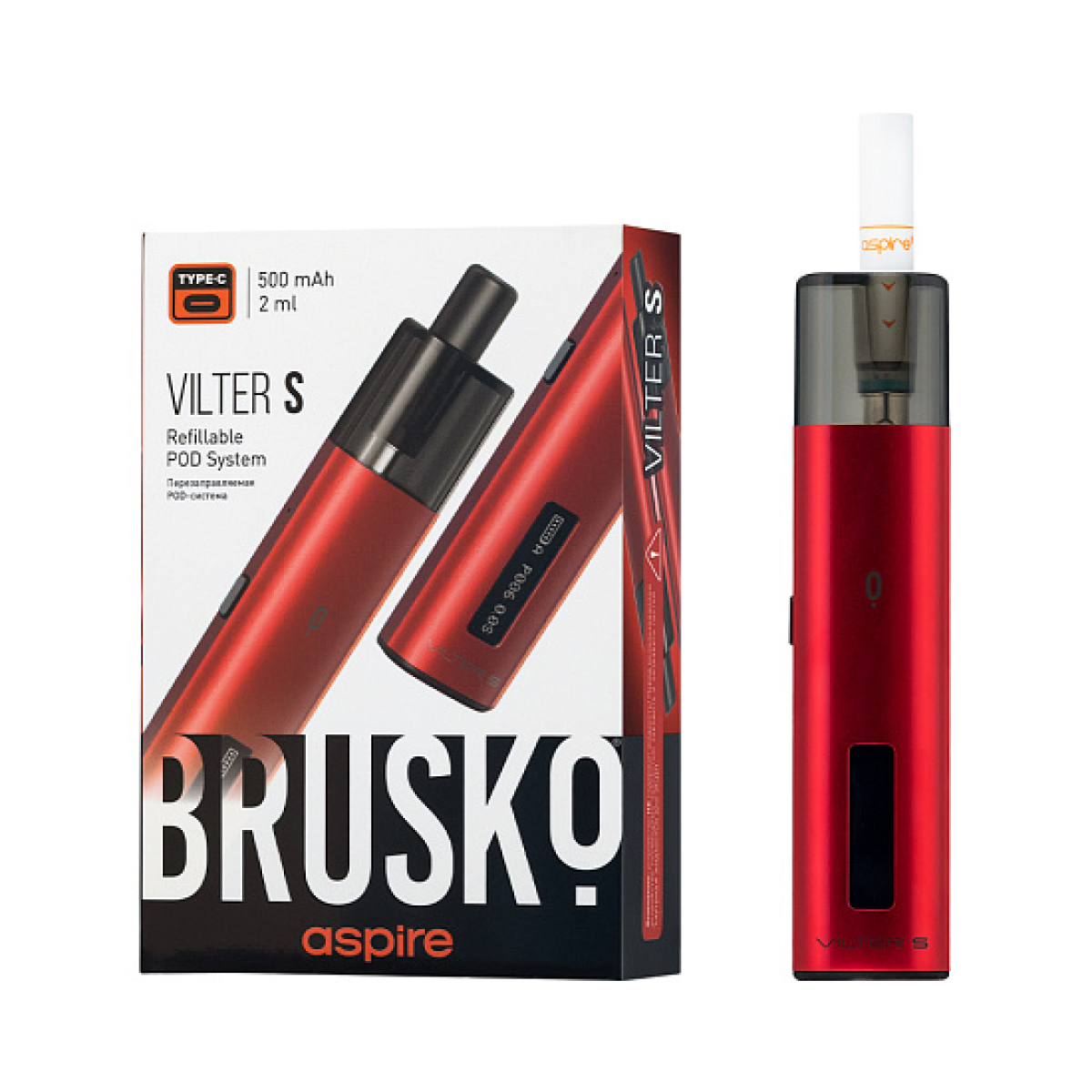 POD-система Brusko Vilter S Красный