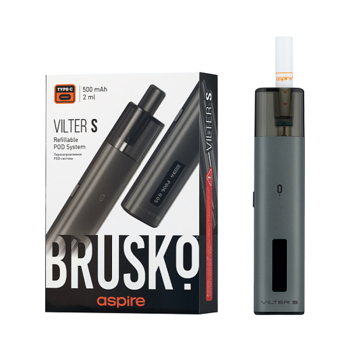 POD-система Brusko Vilter S Серый
