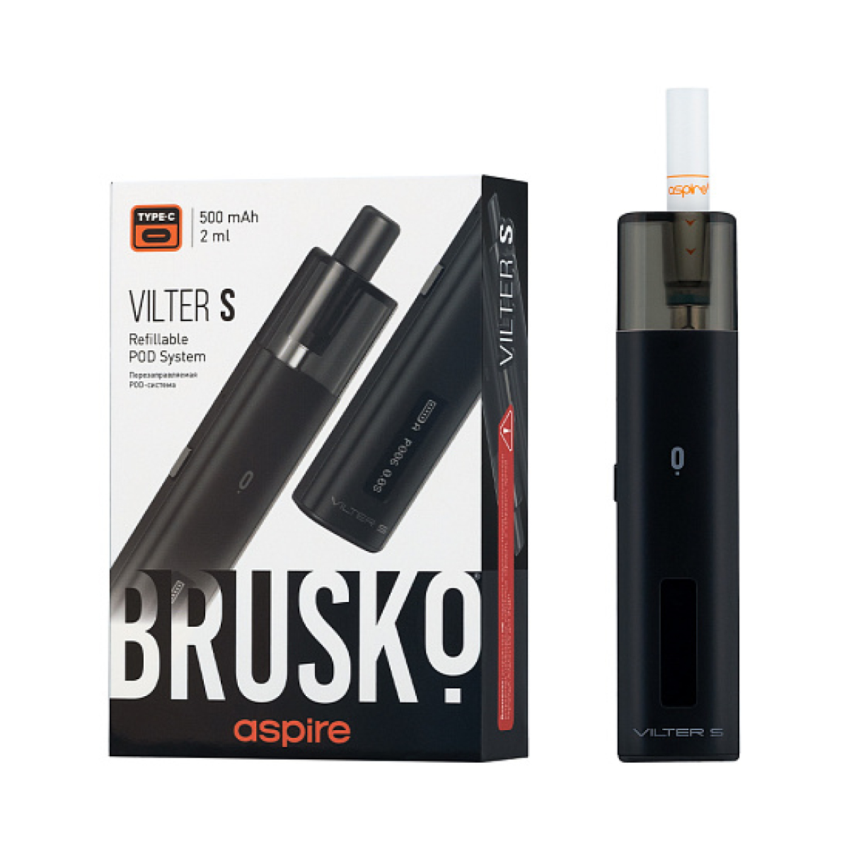 POD-система Brusko Vilter S Черный