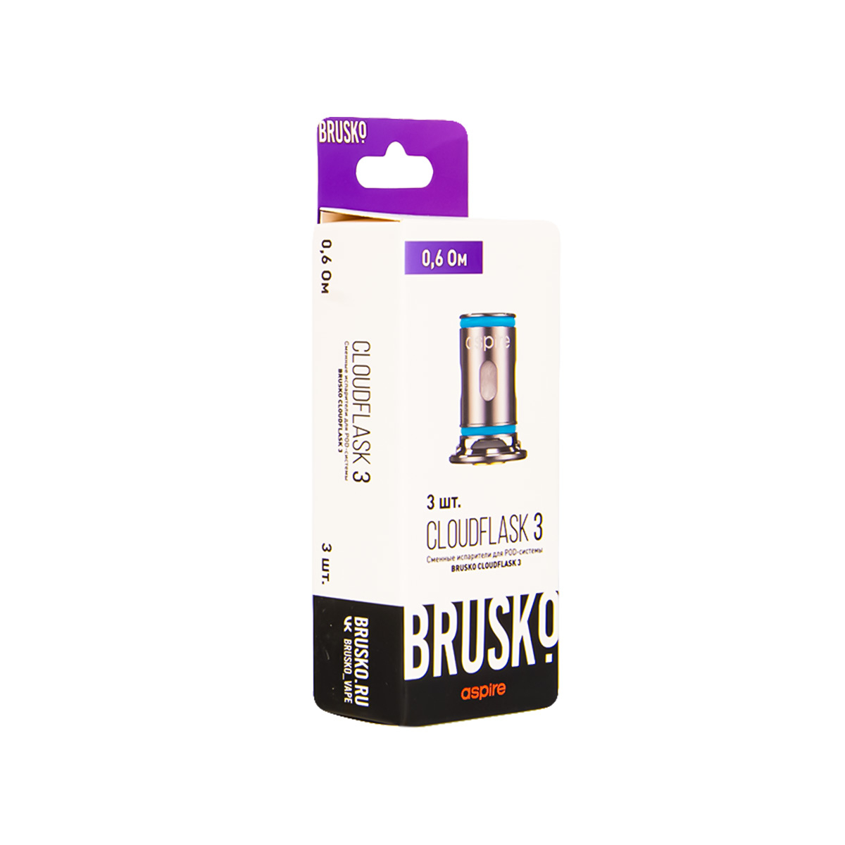 Испаритель Brusko Cloudflask 3 0.6 Ом 3 шт