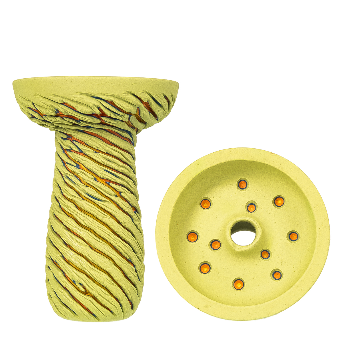 Чаша Kong Phunnel Lava   White Green
