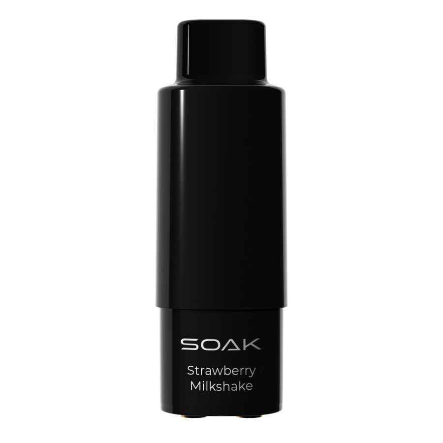 Картридж SOAK Q Клубничный Милкшейк 3000 Затяжек