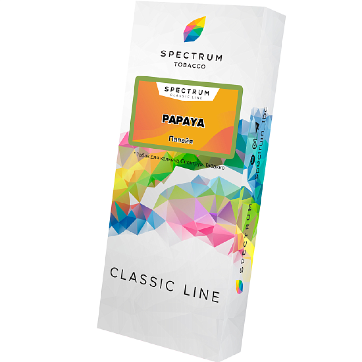Табак Spectrum Cl Papaya 100 грамм