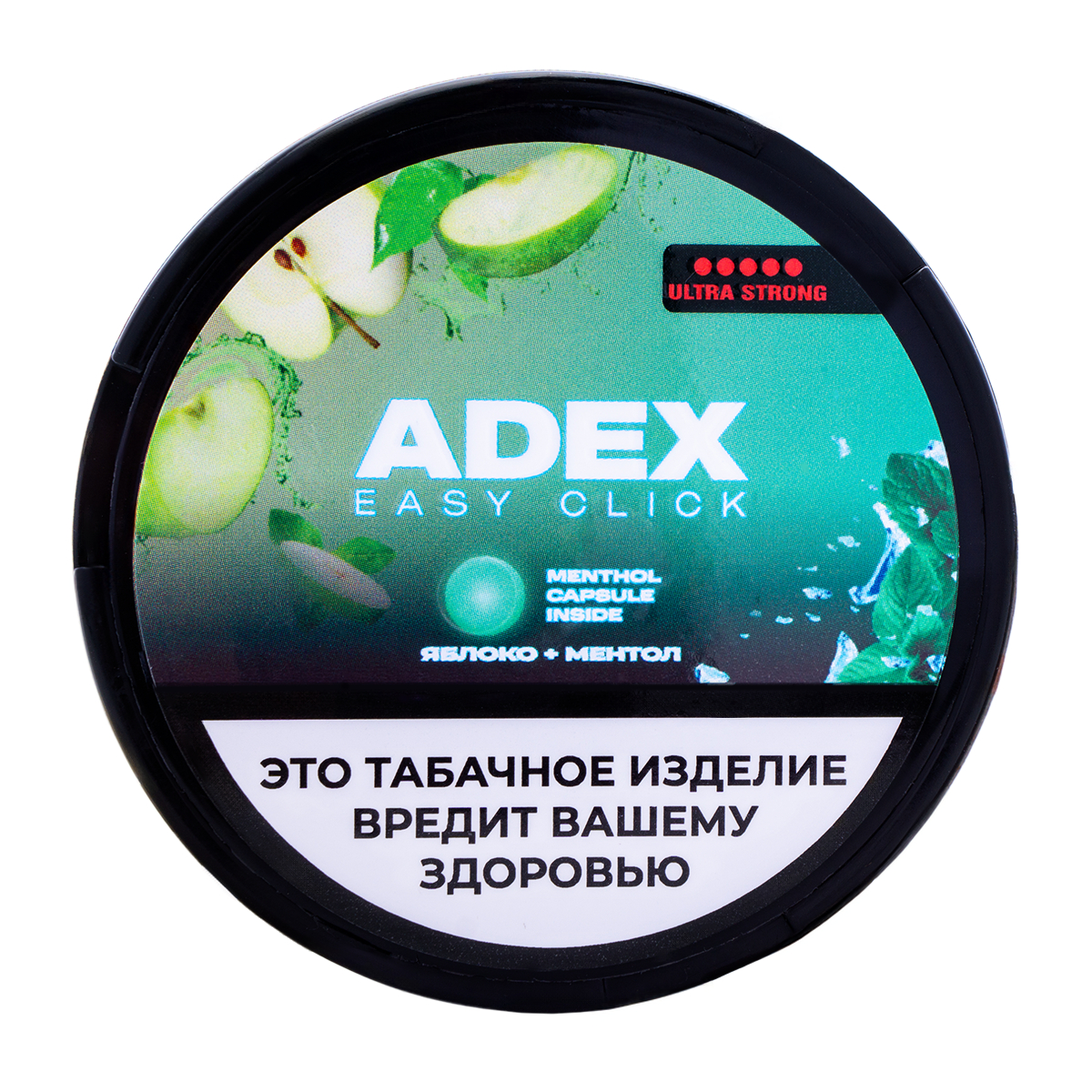 Жевательный табак ADEX Strong Яблоко Ментол 9 грамм