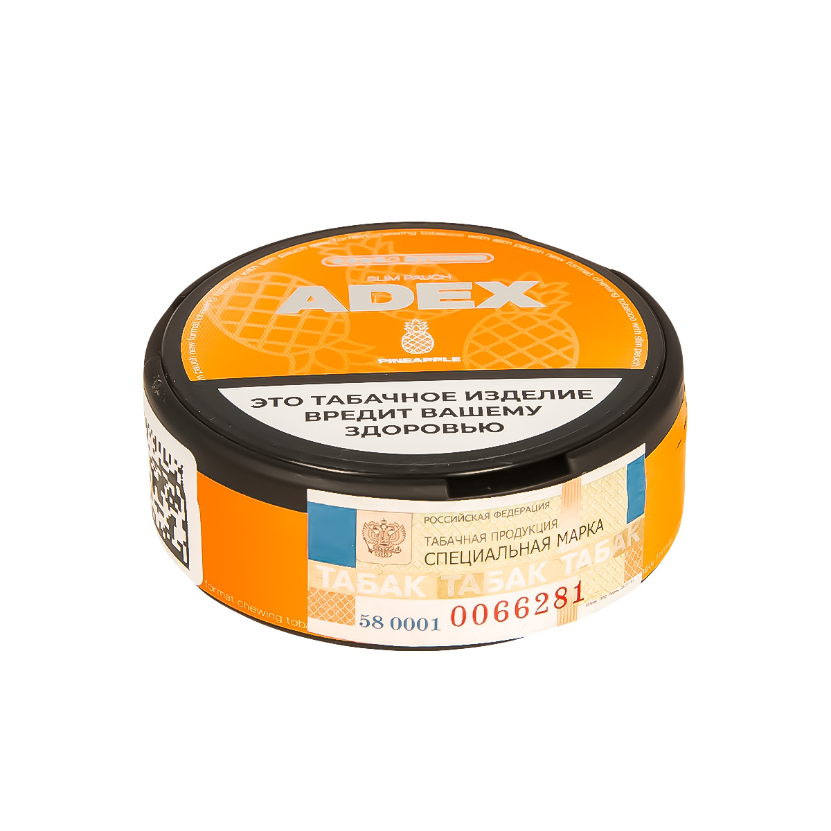 Жевательный табак ADEX Strong Slim Pineapple 9 грамм