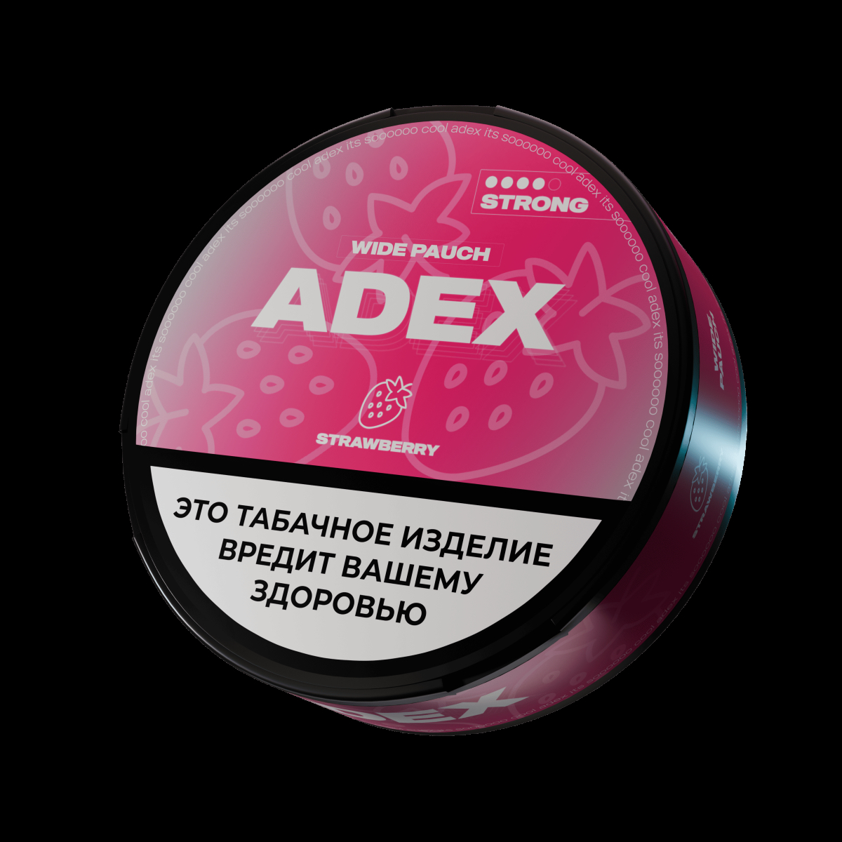 Жевательный табак ADEX Strong Wide Strawberry 9 грамм