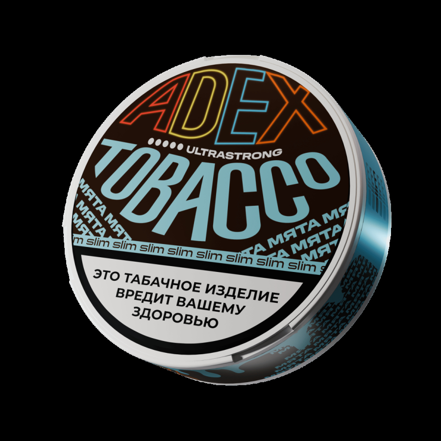 Жевательный табак ADEX Ultrastrong Slim Мята 9 грамм