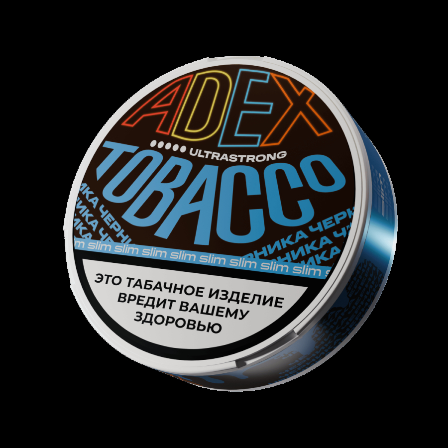 Жевательный табак ADEX Ultrastrong Slim Черника 9 грамм
