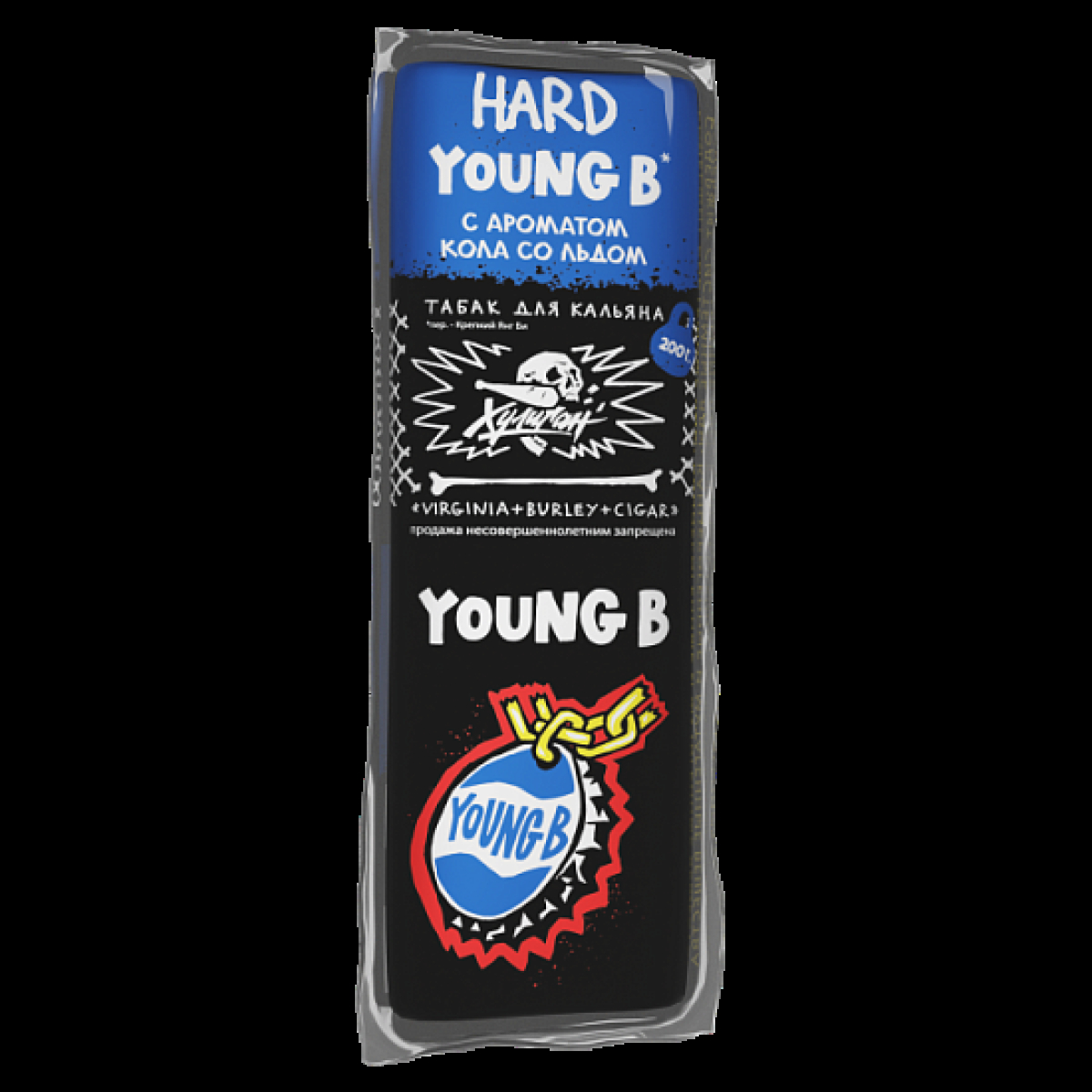 Табак Хулиган Hard Young B Холодная Кола 200 грамм